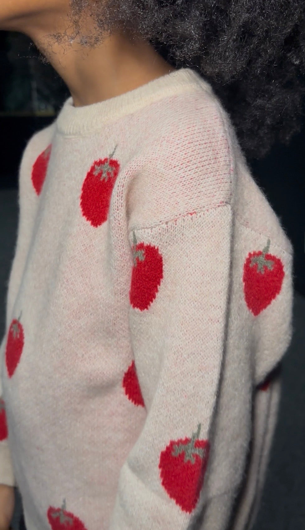 Strawberry Knit Sweater