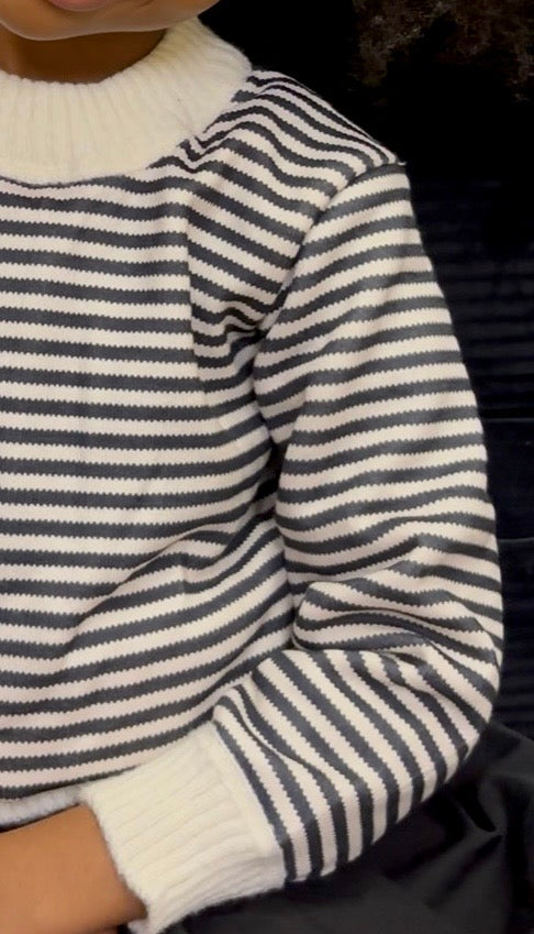 B & C Stripe Sweater