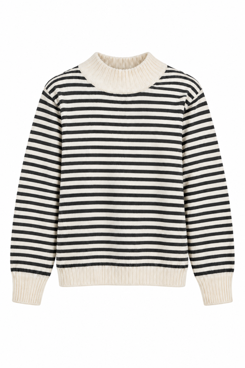 Sharper version of the striped sweater photo